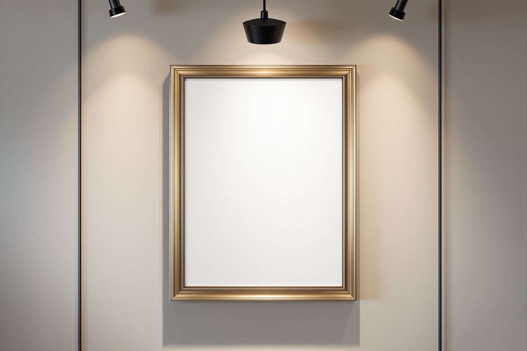 Blank Template #007 Black & Gold Frame Mockup | Print-on-Demand Frame Mockup | bulkmockup JPG | Commercial Licence | MockupBulk