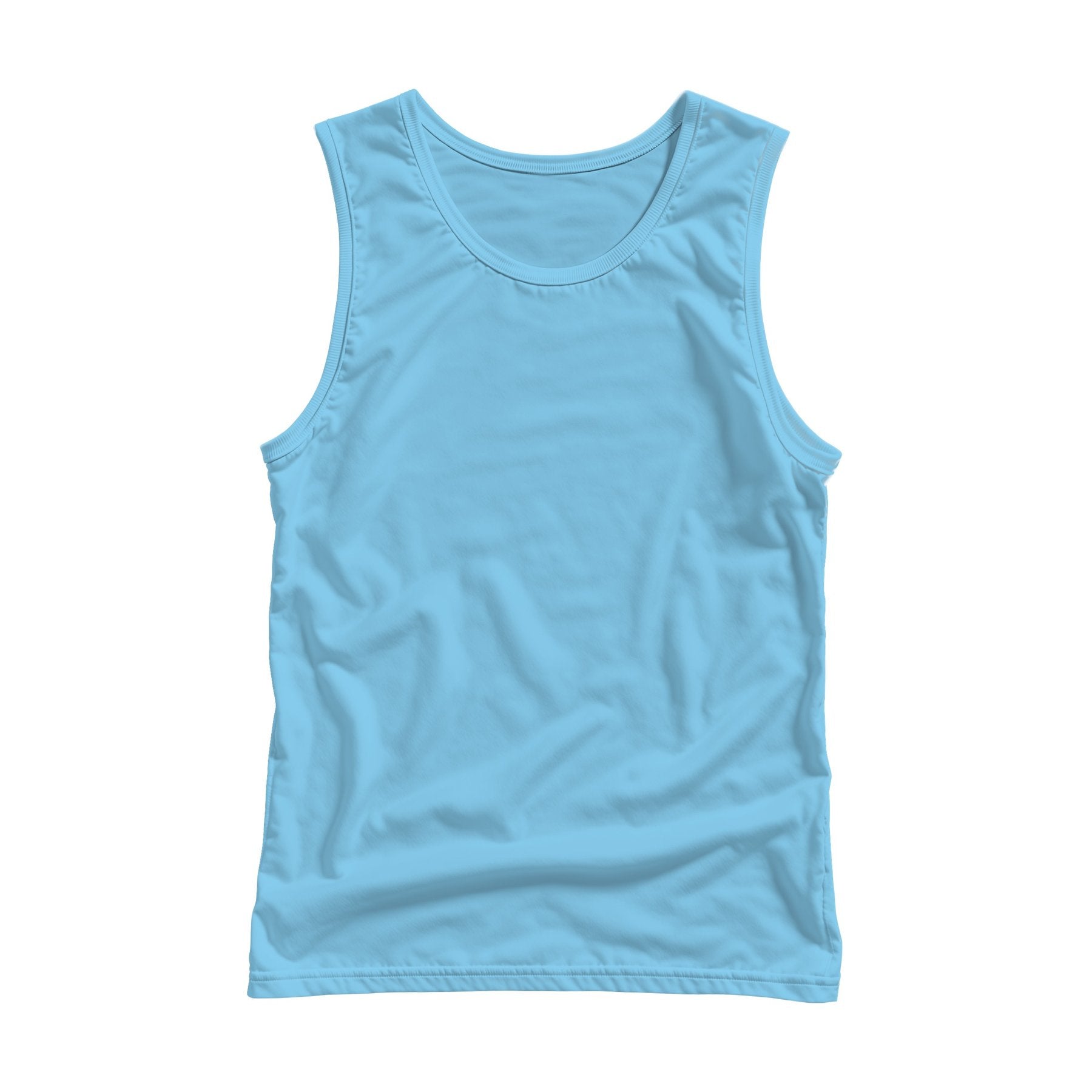 Unisex Tank Mockup | Baby Blue Back View — Digital JPG Mockup | Commercial Licence | For Etsy Printful Printify | MockupBulk