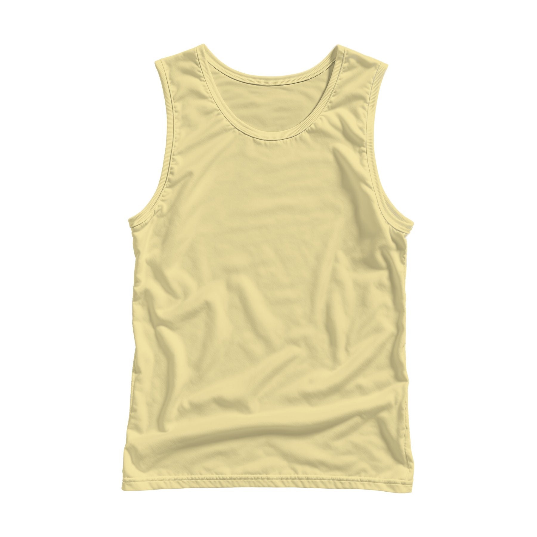 Banana Cream Back View Unisex Tank Mockup | POD Print Mockup | Instant JPG Download | Commercial Licence Included | MockupBulk