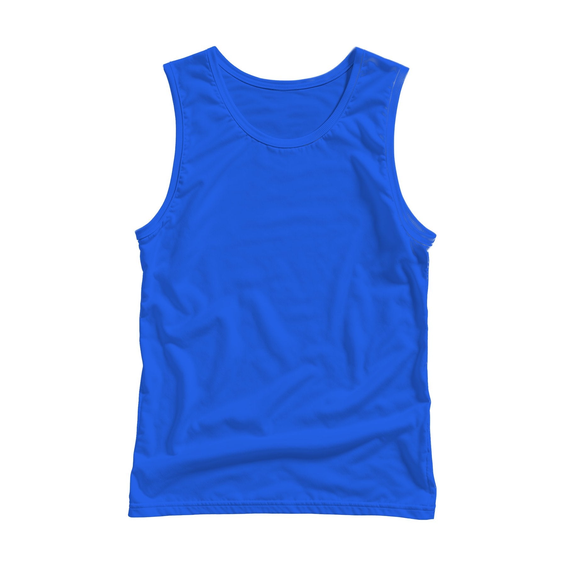 Unisex Tank Mockup | Blue Back View — Instant Download JPG Mockup | POD Etsy Redbubble Printful | Commercial Use | MockupBulk