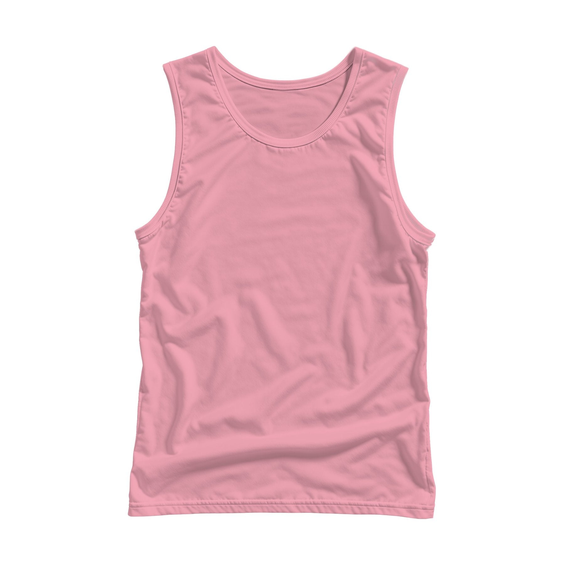 Unisex Tank Mockup | Charity Pink Back View — High-Res JPG Instant Download | Commercial Use | Etsy POD Shopify Template | MockupBulk
