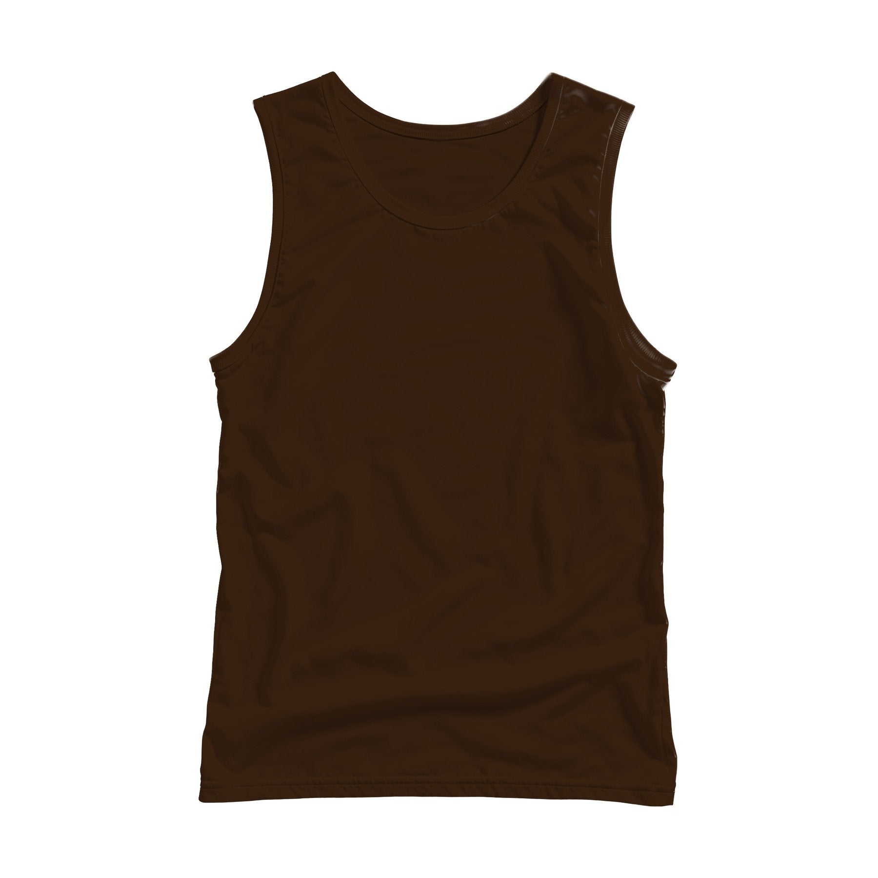 Unisex Tank Mockup | Dark Chocolate Back View | Product Mockup JPG | Instant Download | Commercial Use for POD Sellers | MockupBulk