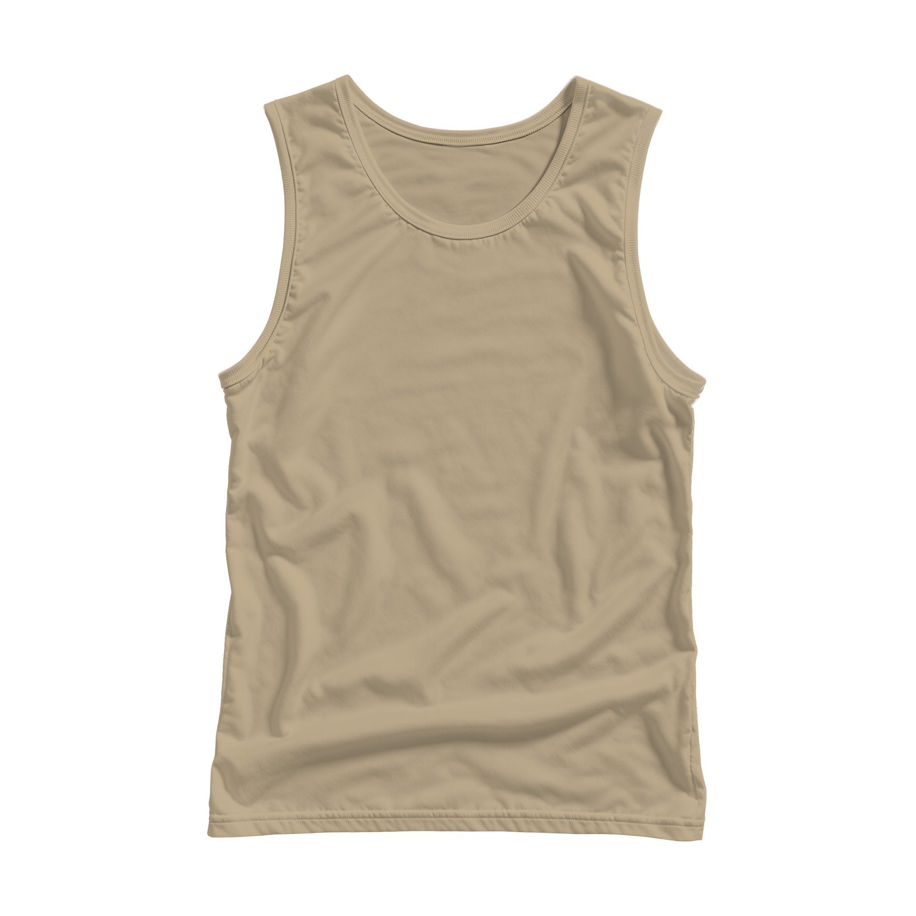Khaki Back View Unisex Tank Mockup | Product Mockup JPG | Instant Download | Commercial Use for POD Sellers | MockupBulk