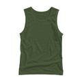 Unisex Tank Mockup — Military Green Back View — Print on Demand Mockup | High-Res JPG Download | Commercial Use Included | MockupBulk