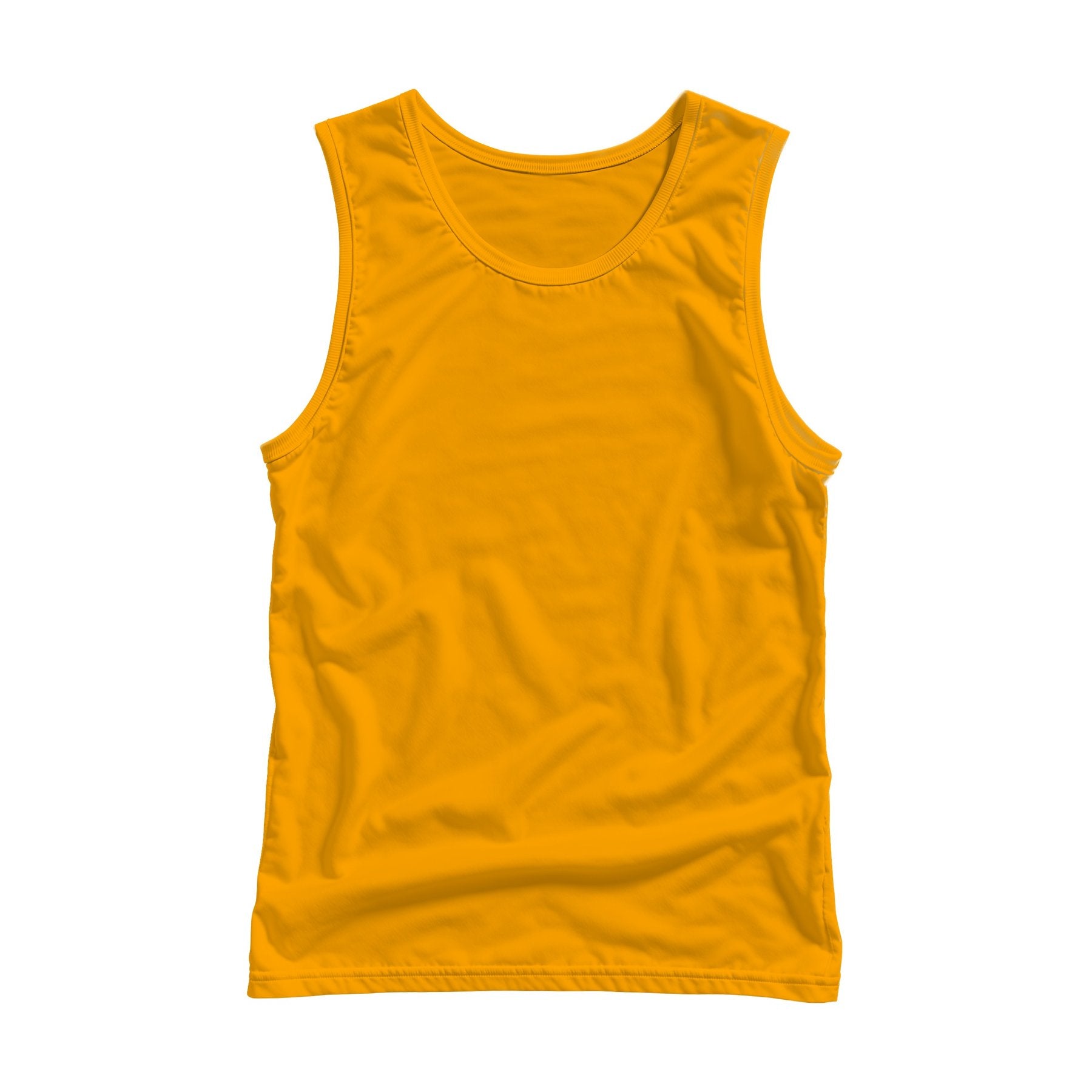 Unisex Tank Mockup | Orange Back View — POD Print Mockup | Instant JPG Download | Commercial Licence Included | MockupBulk