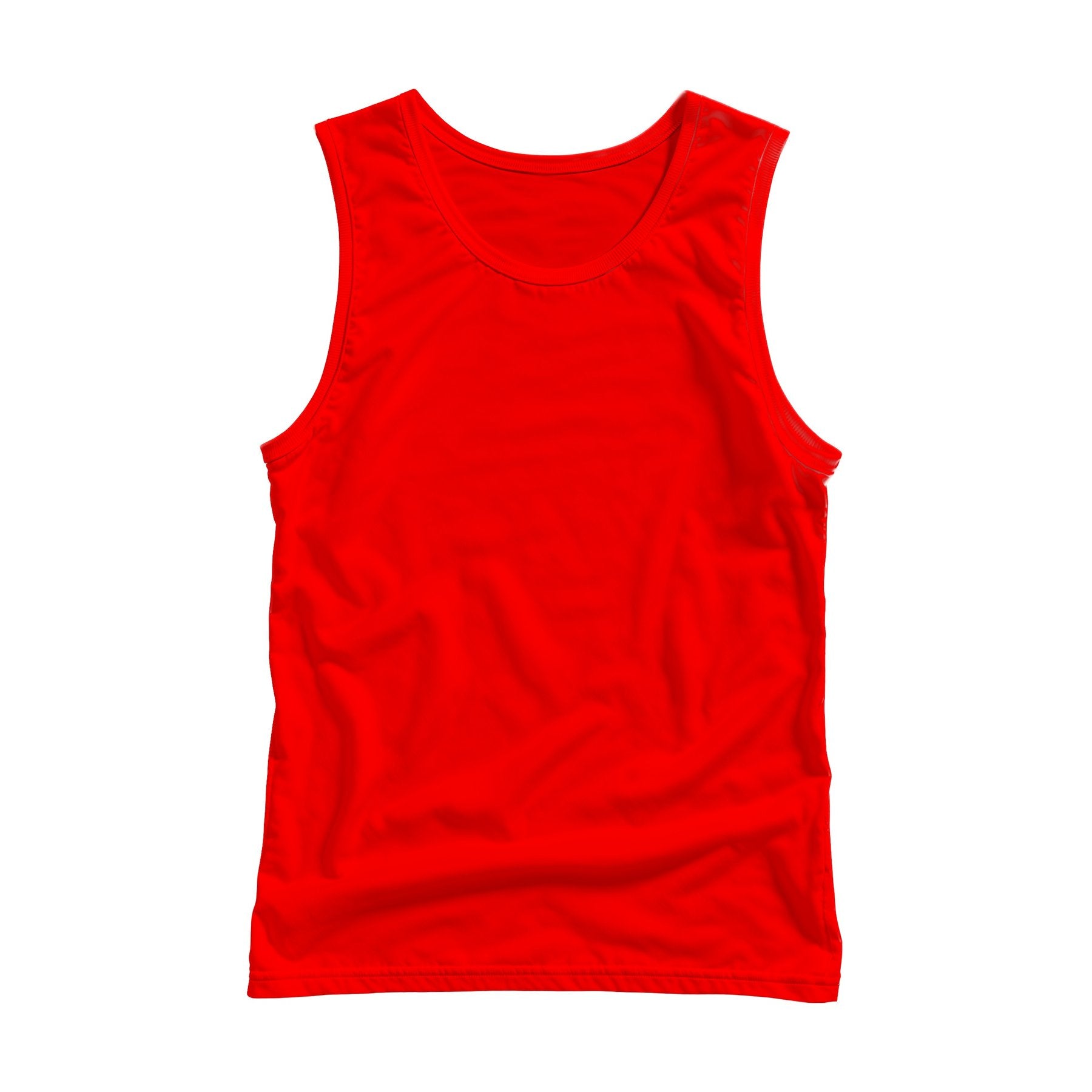 Unisex Tank Mockup | Red Back View | Shopify Etsy Mockup Template | High-Res JPG | Commercial Use Download | MockupBulk