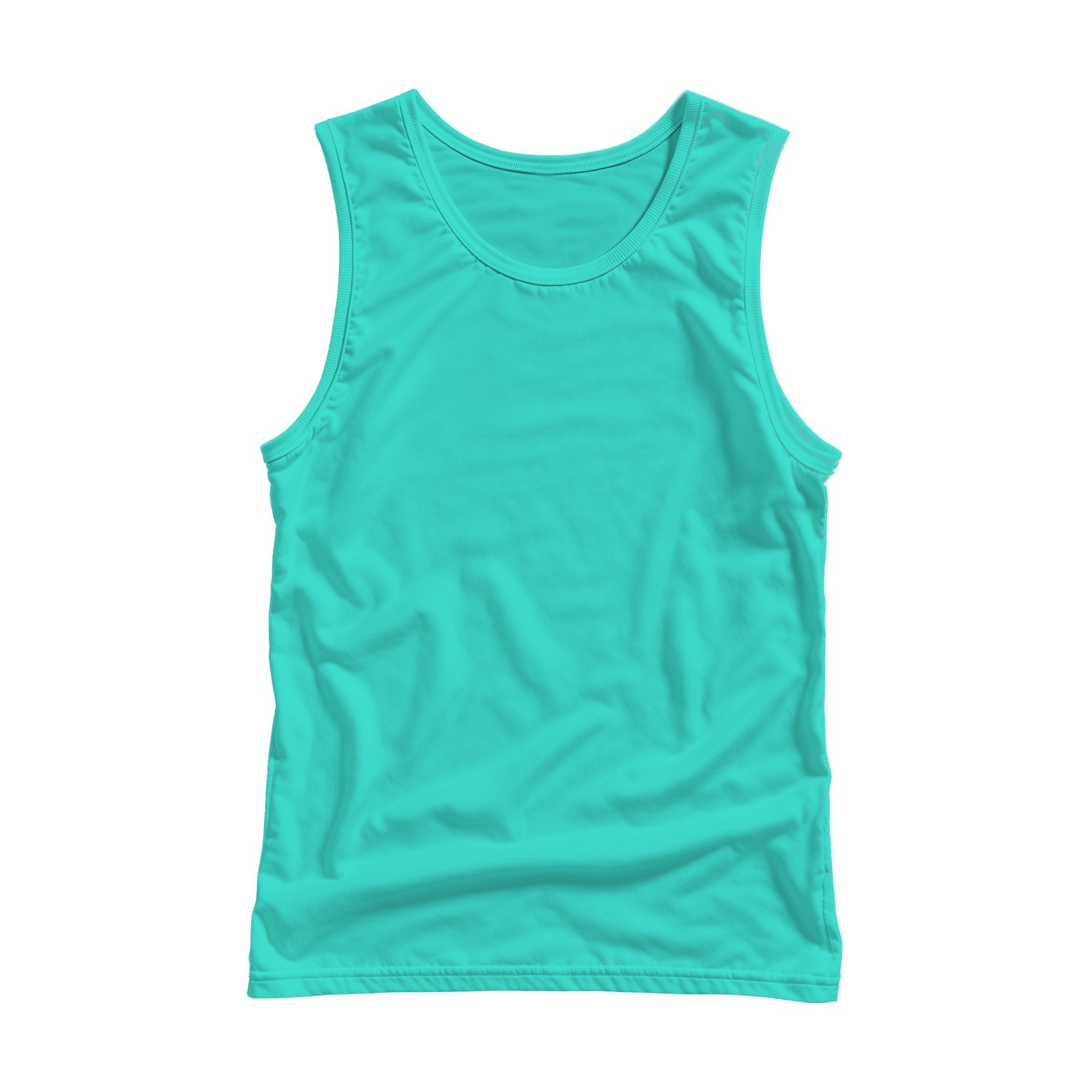 Unisex Tank Mockup, Turquoise Back View | JPG Mockup Download | For POD Sellers Designers Etsy Shops | Commercial Use | MockupBulk
