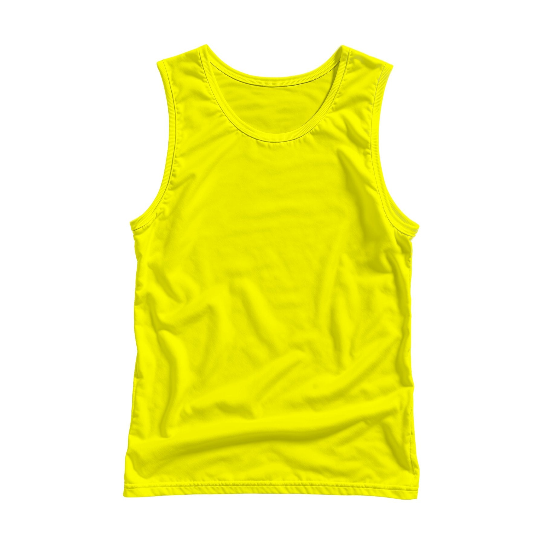 Unisex Tank Mockup | Yellow Back View | POD Print Mockup | Instant JPG Download | Commercial Licence Included | MockupBulk