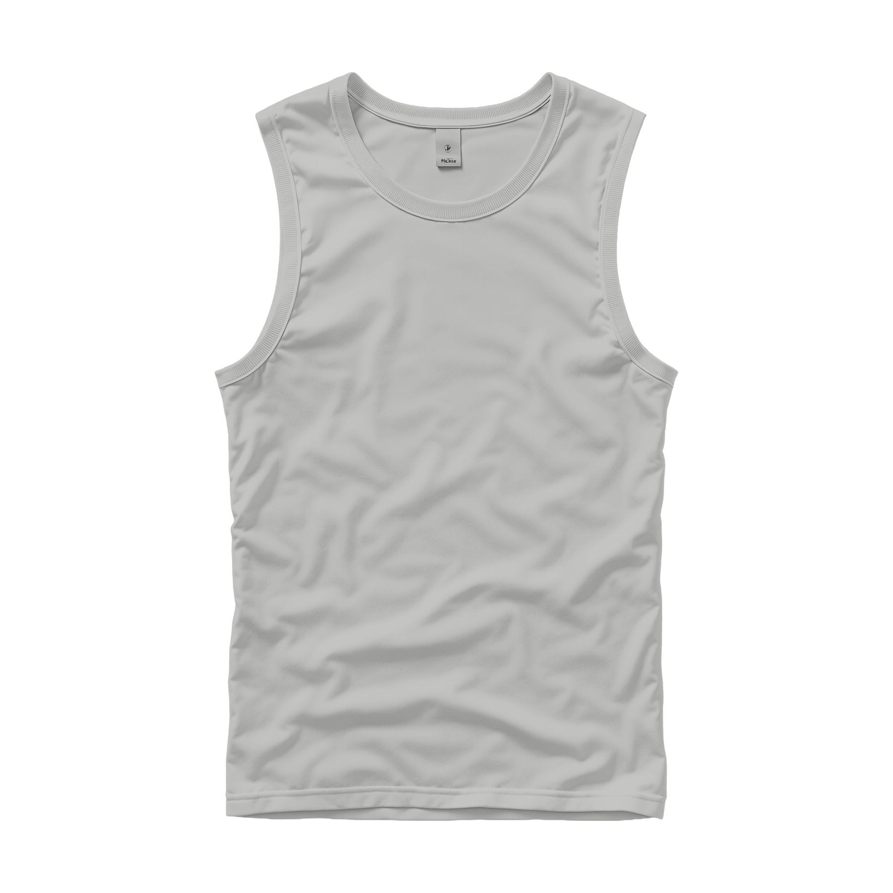 Unisex Tank Mockup | Ash Grey Regular Fit — High Resolution JPG | POD Mockup Template | Commercial Use Download | MockupBulk