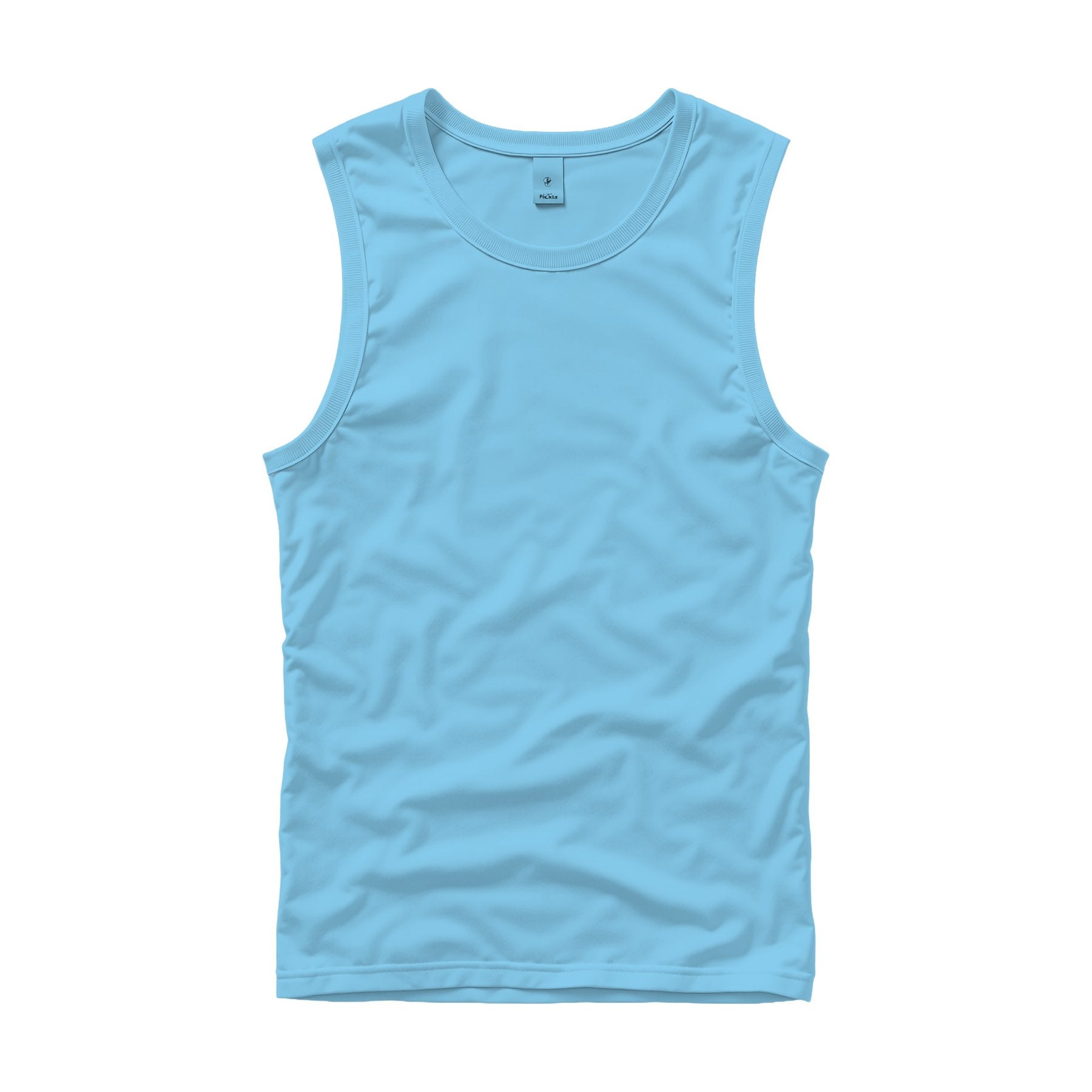 Unisex Tank Mockup — Baby Blue Regular Fit — Print on Demand Mockup | High-Res JPG Download | Commercial Use Included | MockupBulk