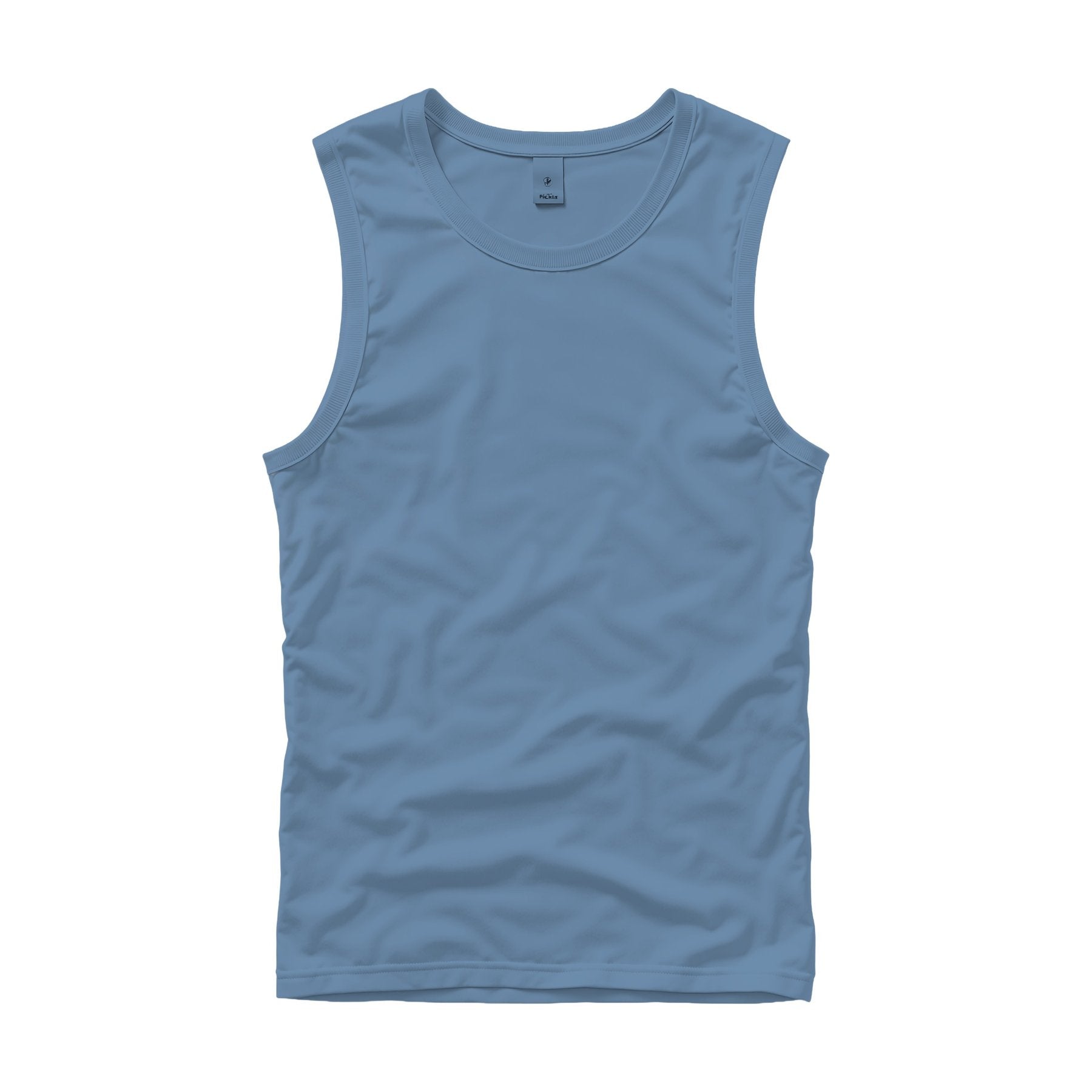 Blue Jean Regular Fit Unisex Tank Mockup | High Resolution JPG | POD Mockup Template | Commercial Use Download | MockupBulk