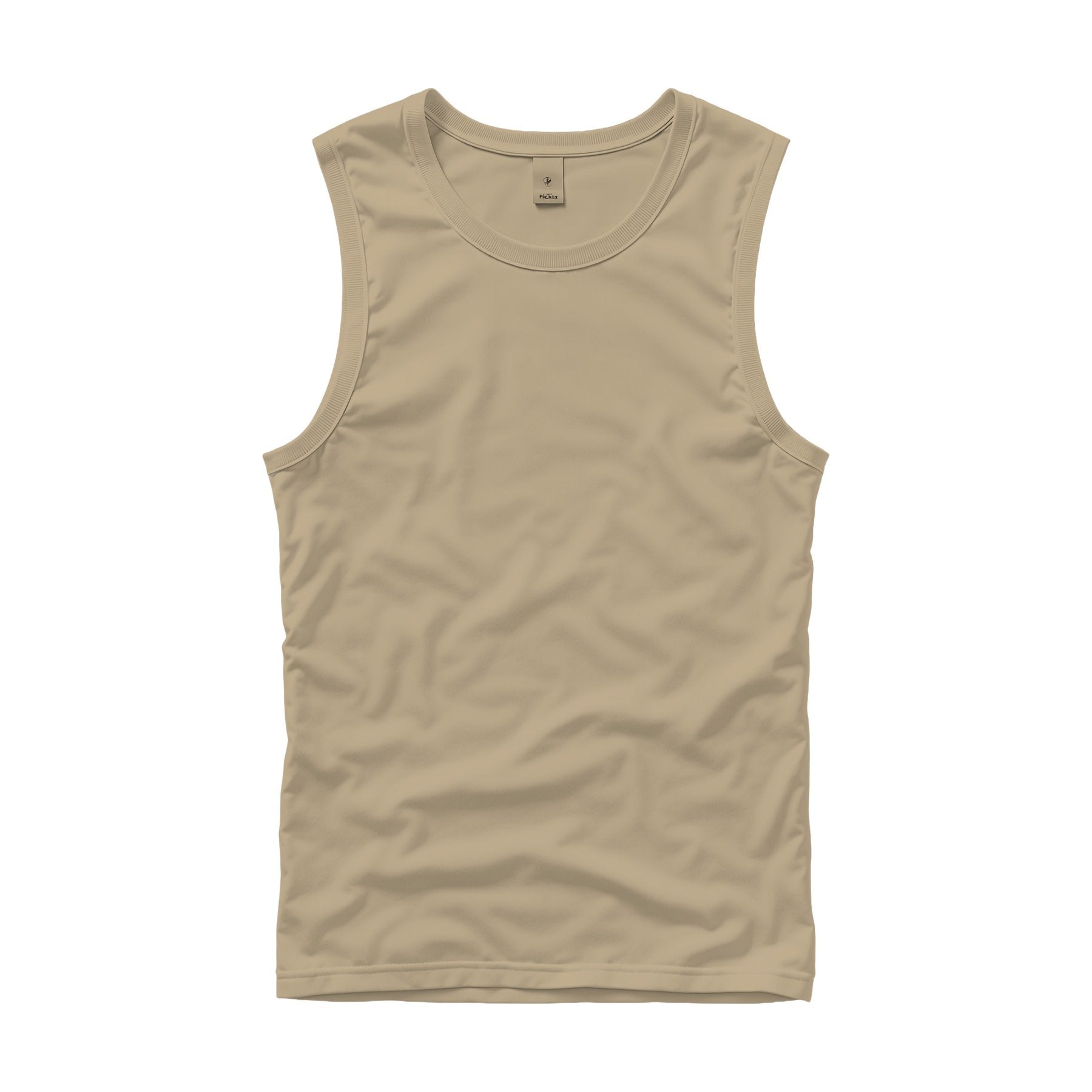 Unisex Tank Mockup, Khaki Regular Fit | High Resolution JPG | POD Mockup Template | Commercial Use Download | MockupBulk