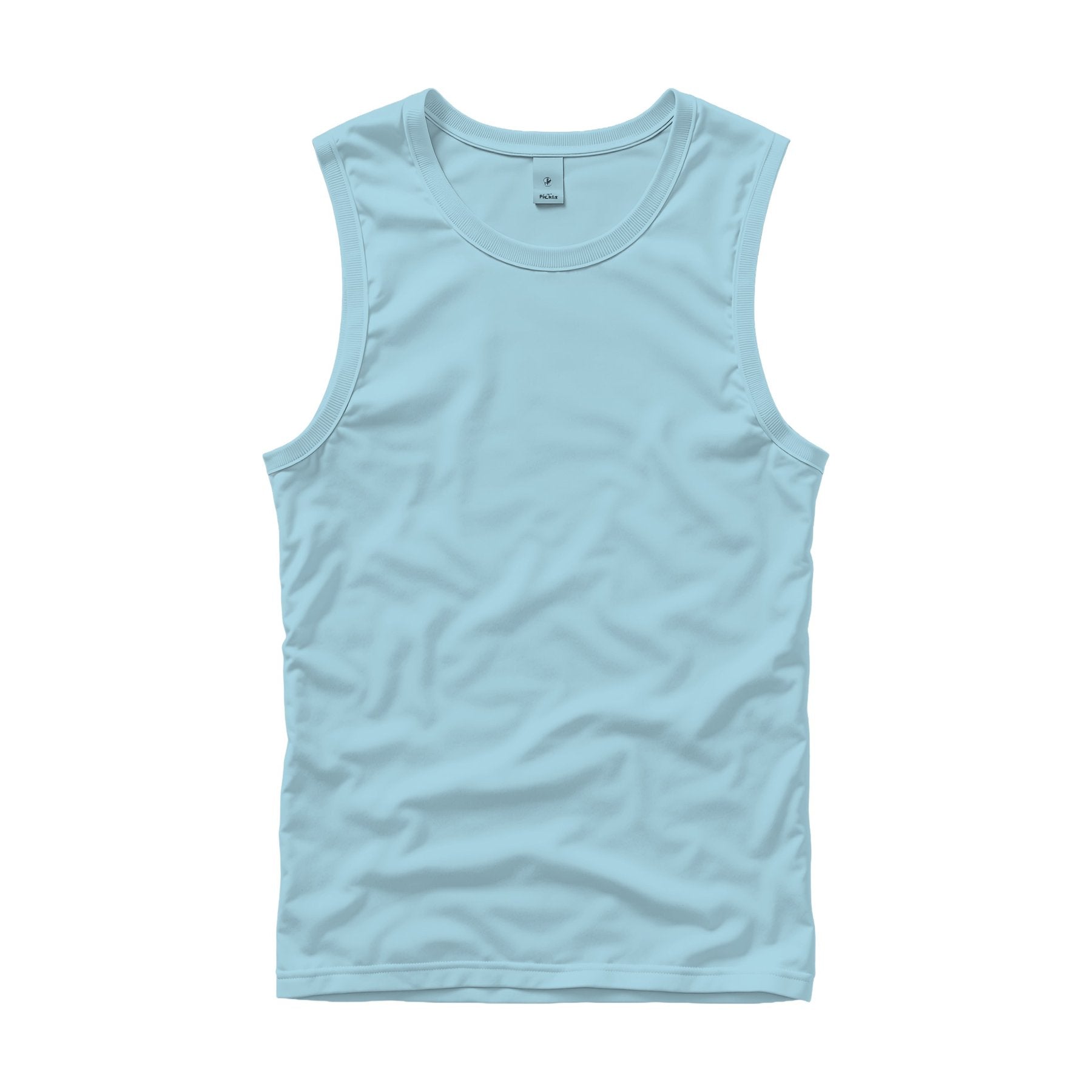 Light Blue Regular Fit Unisex Tank Mockup | Print on Demand Mockup | High-Res JPG Download | Commercial Use Included | MockupBulk