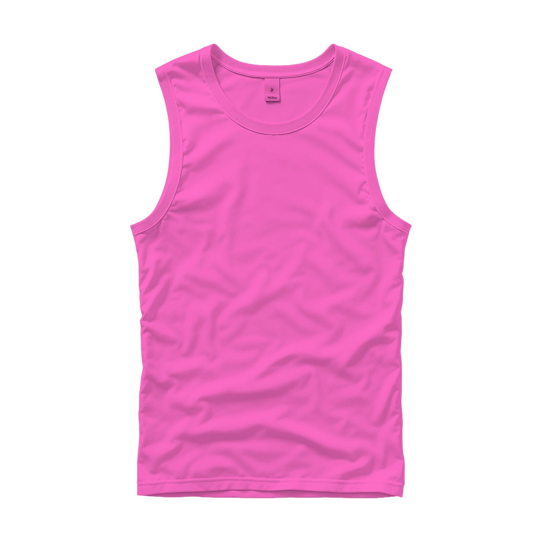 Unisex Tank Mockup, Neon Pink Regular Fit | JPG Digital Download | Etsy Shopify Mockup | Commercial Licence Included | MockupBulk