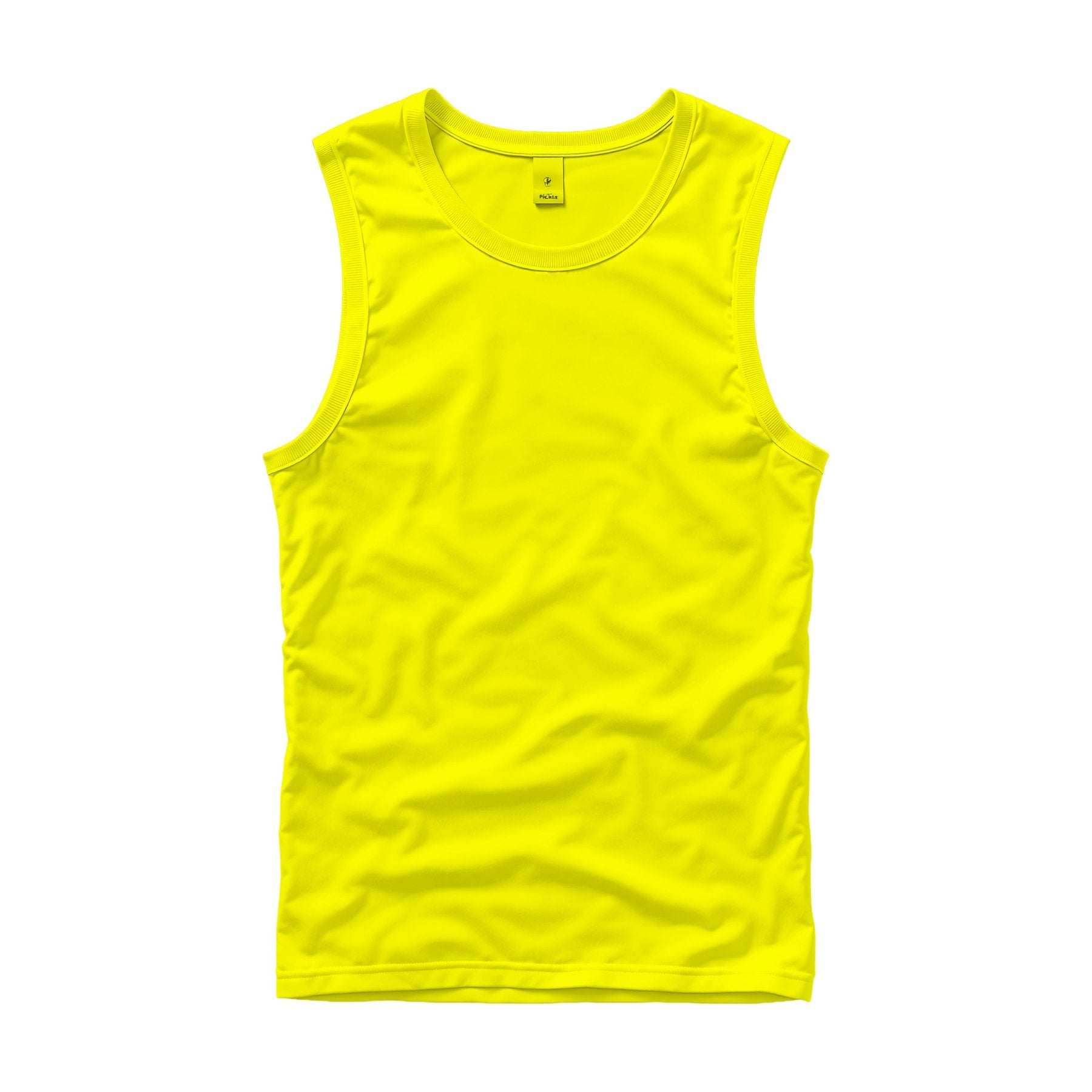 Unisex Tank Mockup | Yellow Regular Fit | Shopify Etsy Mockup Template | High-Res JPG | Commercial Use Download | MockupBulk
