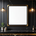 Black & Gold Frame Mockup — Blank Template #010 — bulkmockup Frame Template | Instant Download JPG | Commercial Use | MockupBulk