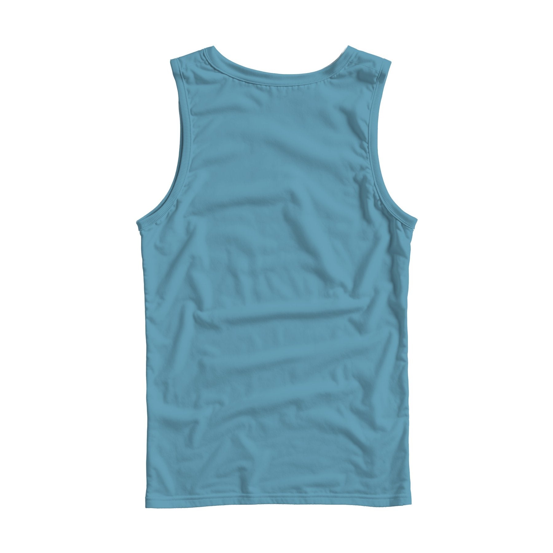 Unisex Tank Mockup — Arctic Blue Regular Fit Back View — Shopify Etsy Mockup Template | High-Res JPG | Commercial Use Download | MockupBulk