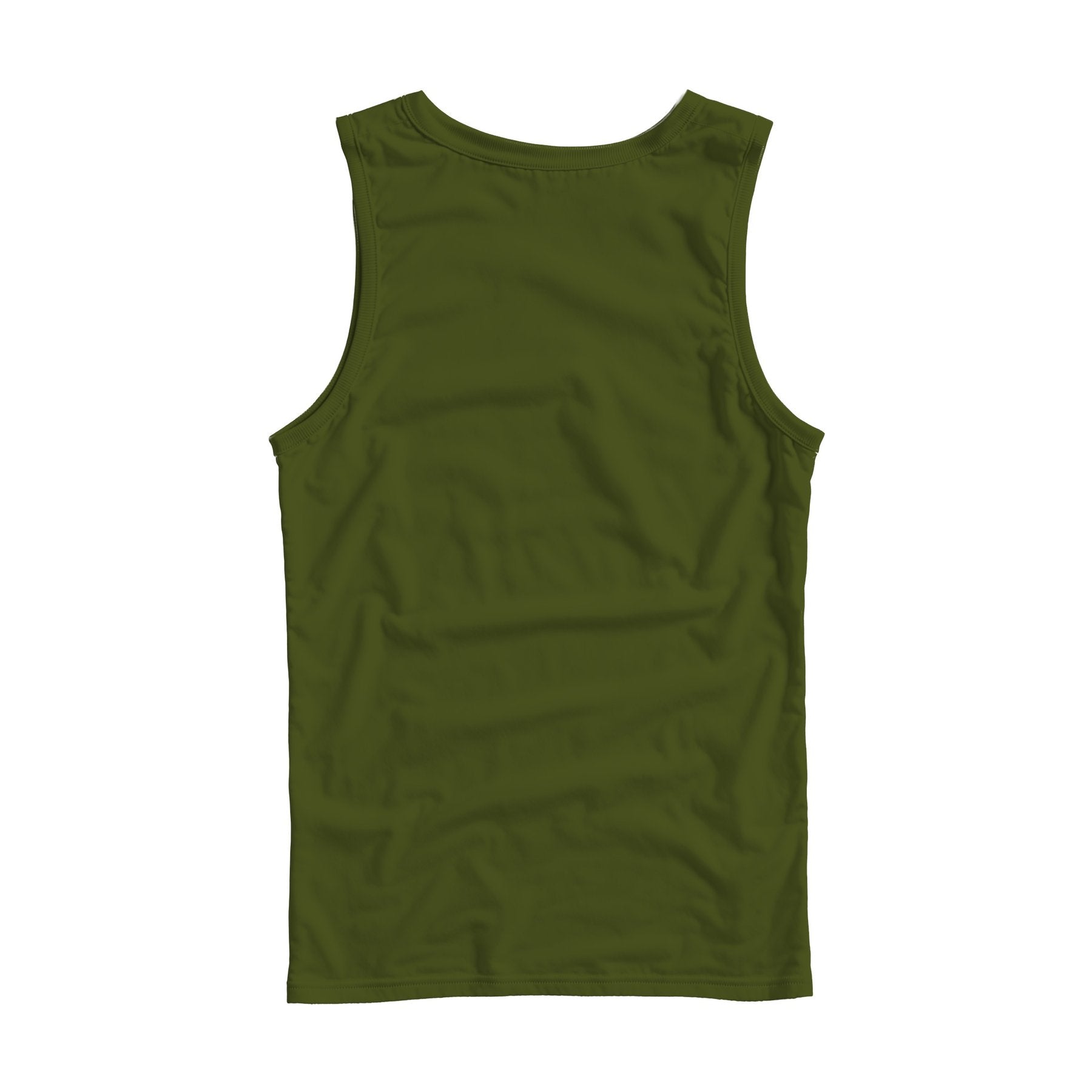 Unisex Tank Mockup — Army Regular Fit Back View — Digital Download Mockup | High-Resolution JPG | Commercial Use Included | MockupBulk