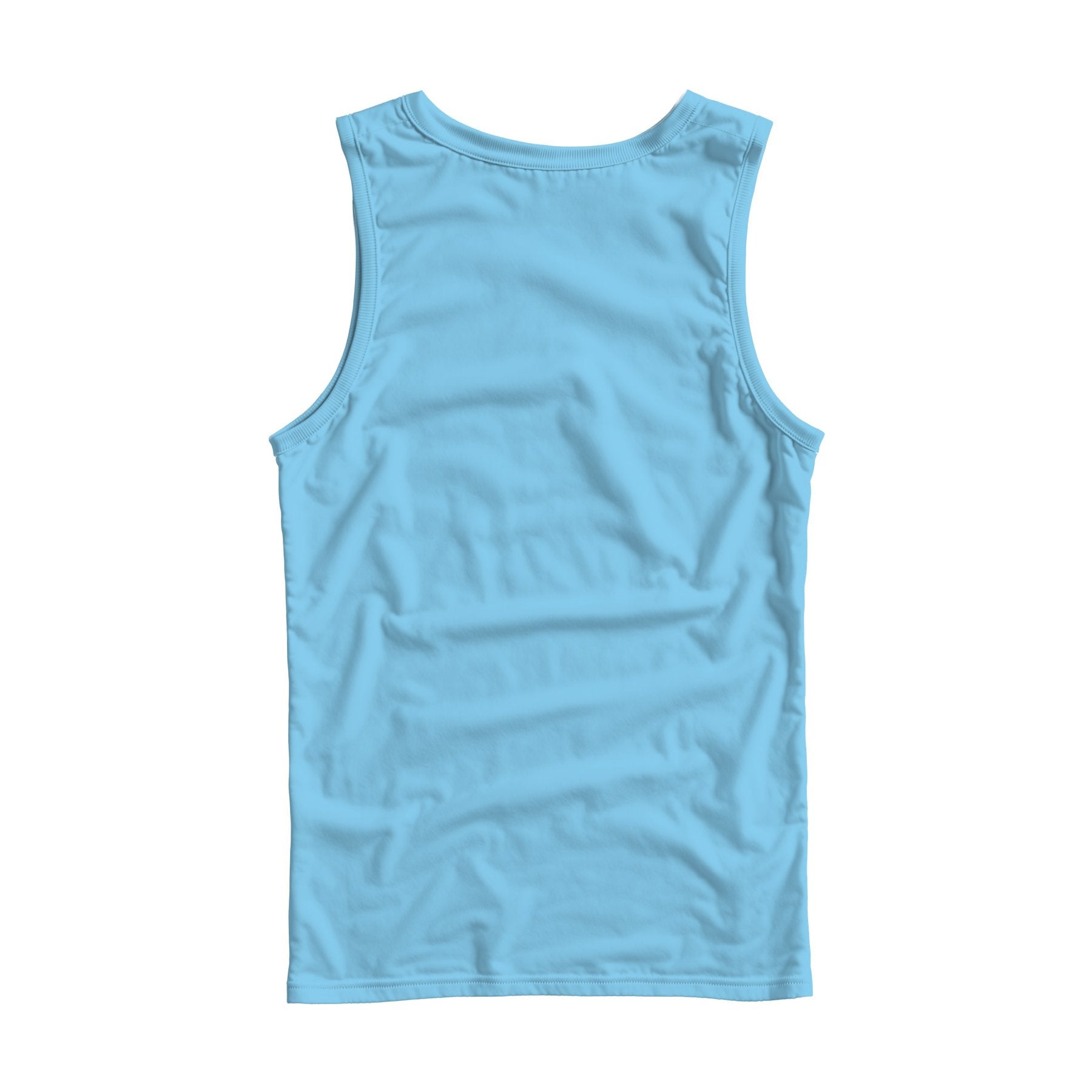 Unisex Tank Mockup | Baby Blue Regular Fit Back View | Product Mockup JPG | Instant Download | Commercial Use for POD Sellers | MockupBulk