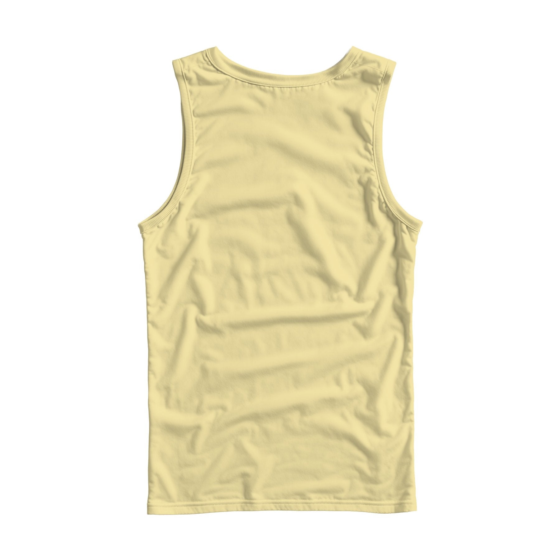 Unisex Tank Mockup, Banana Cream Regular Fit Back View | POD Print Mockup | Instant JPG Download | Commercial Licence Included | MockupBulk