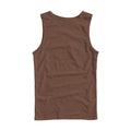 Unisex Tank Mockup | Brown Regular Fit Back View | High Resolution JPG | POD Mockup Template | Commercial Use Download | MockupBulk