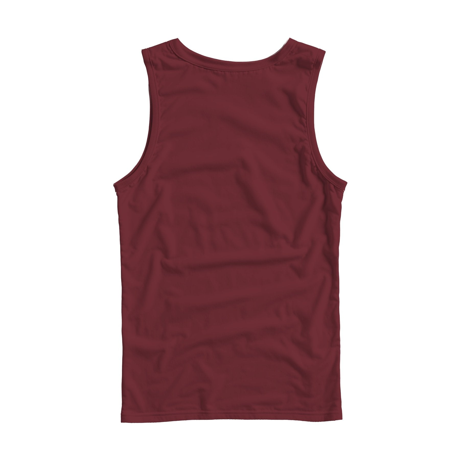 Unisex Tank Mockup | Burgundy Regular Fit Back View | Digital JPG Mockup | Commercial Licence | For Etsy Printful Printify | MockupBulk