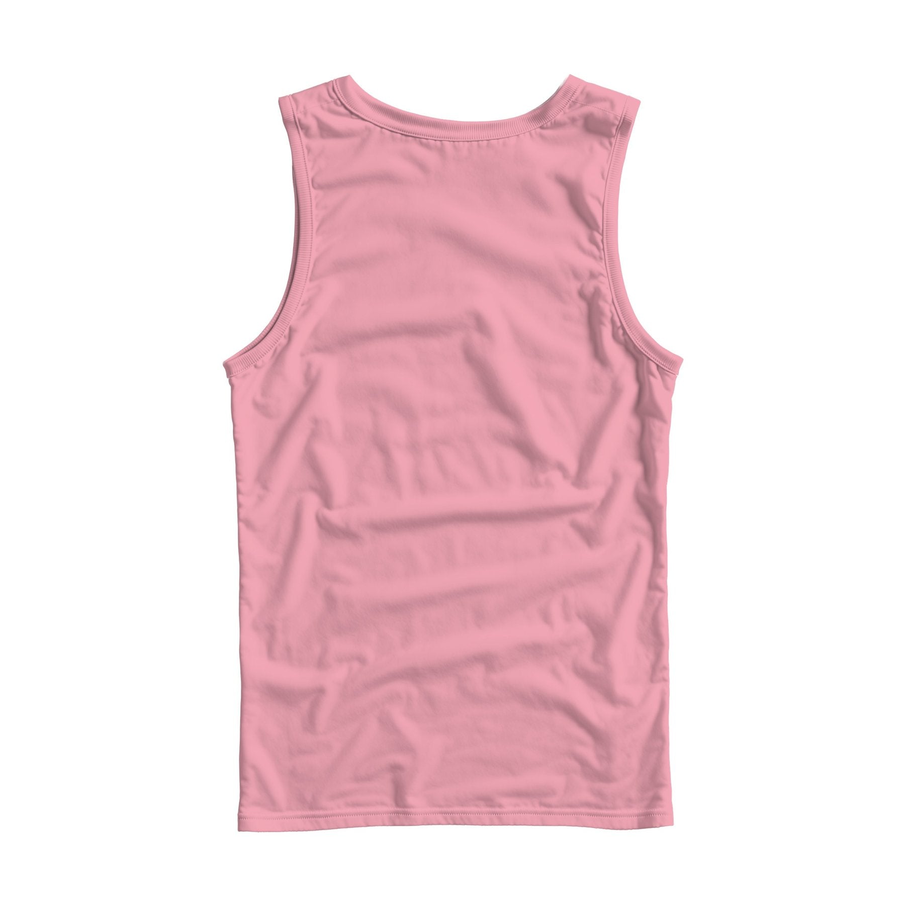 Unisex Tank Mockup | Charity Pink Regular Fit Back View — Shopify Etsy Mockup Template | High-Res JPG | Commercial Use Download | MockupBulk