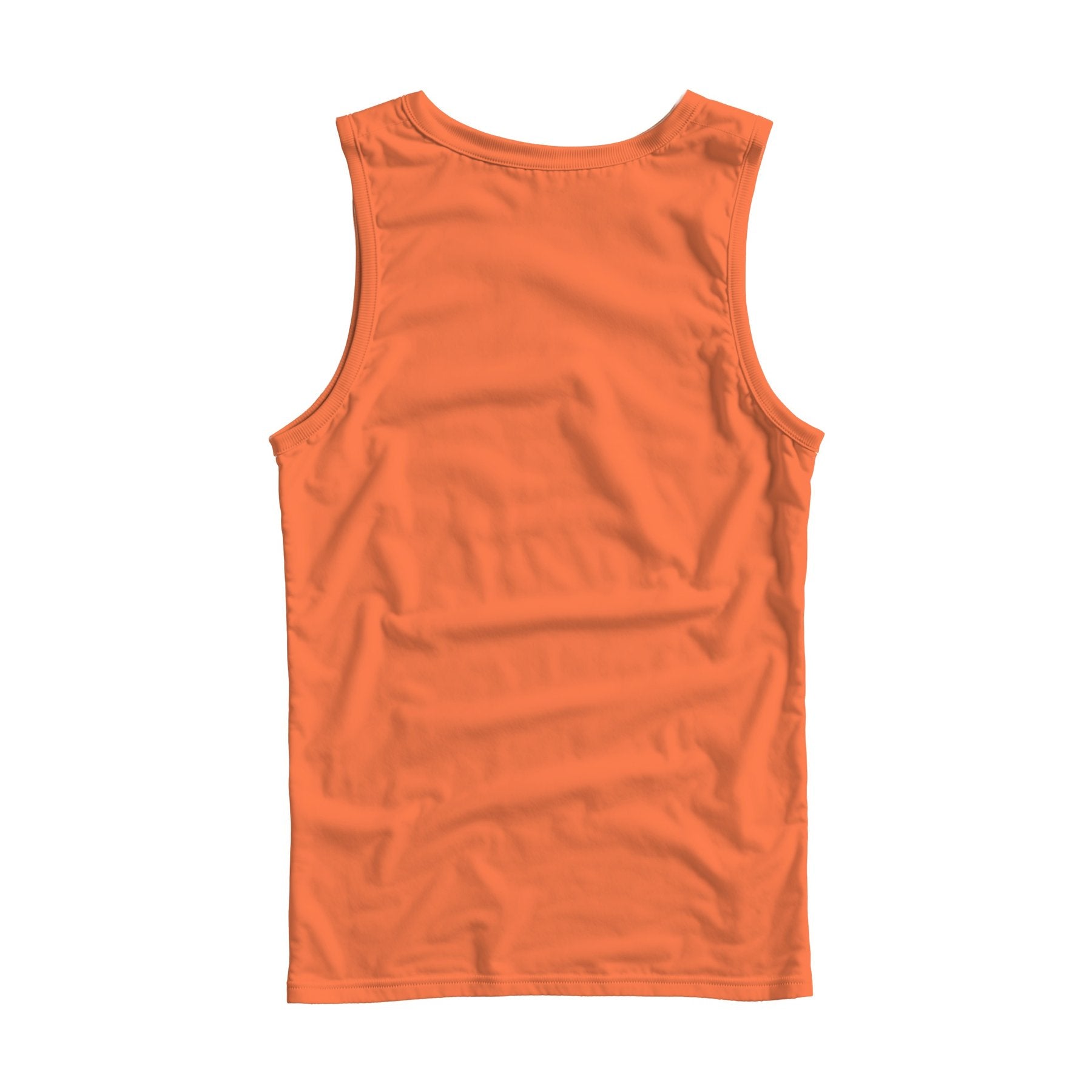 Unisex Tank Mockup | Coral Regular Fit Back View — POD Print Mockup | Instant JPG Download | Commercial Licence Included | MockupBulk