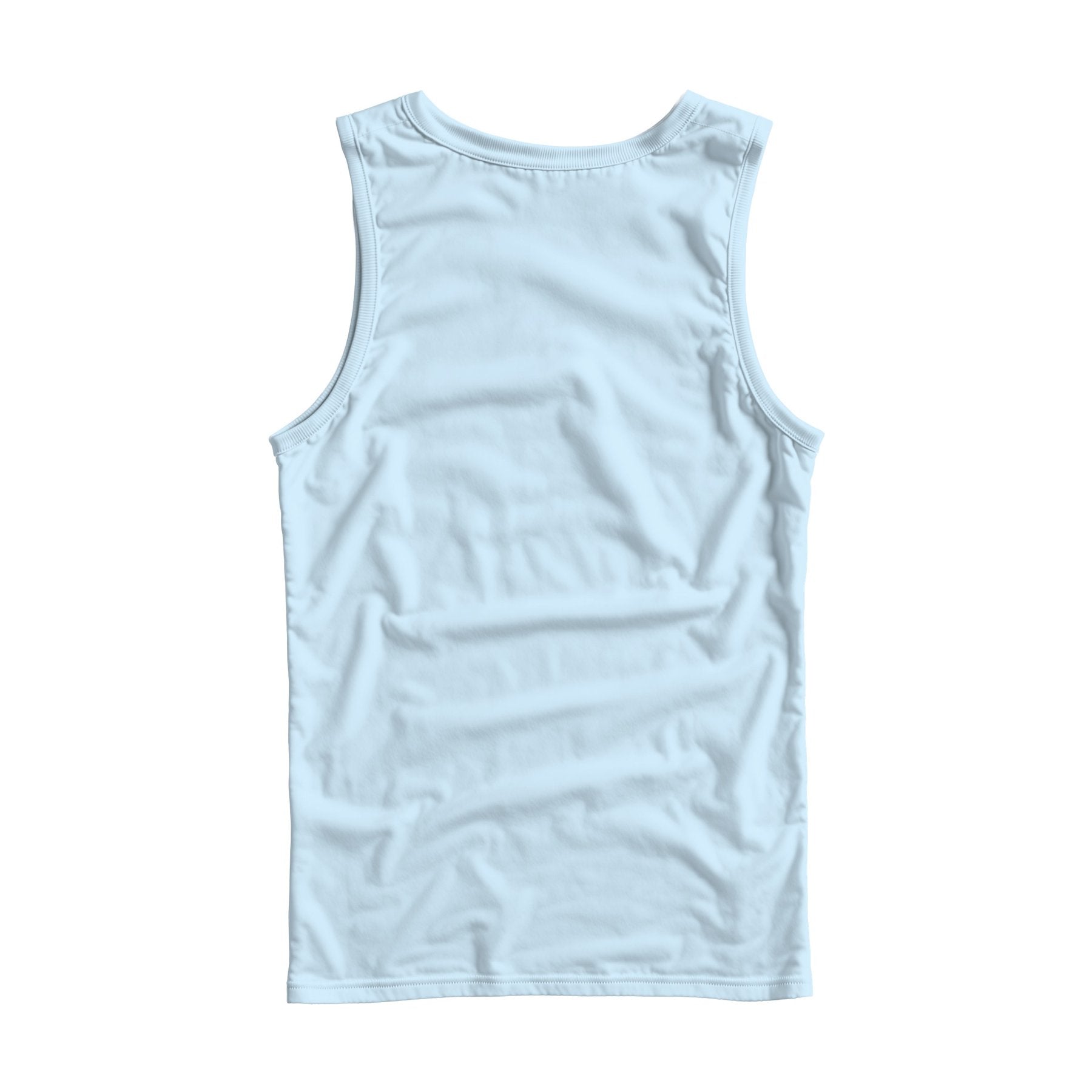 Unisex Tank Mockup | Ice Blue Regular Fit Back View — Instant Download JPG Mockup | POD Etsy Redbubble Printful | Commercial Use | MockupBulk