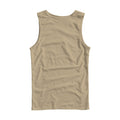 Unisex Tank Mockup | Khaki Regular Fit Back View — High Resolution JPG | POD Mockup Template | Commercial Use Download | MockupBulk