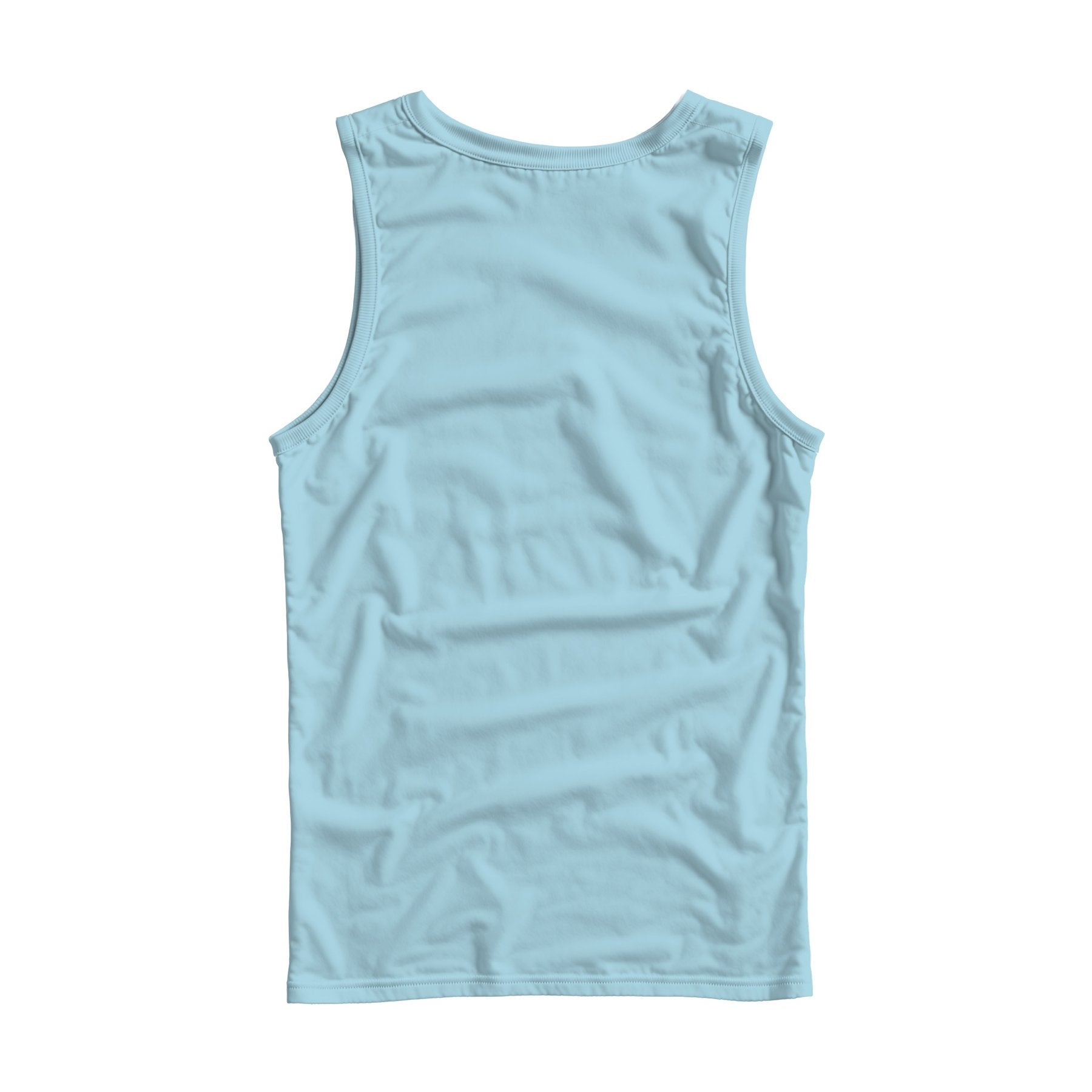 Unisex Tank Mockup | Light Blue Regular Fit Back View — High-Res JPG Instant Download | Commercial Use | Etsy POD Shopify Template | MockupBulk