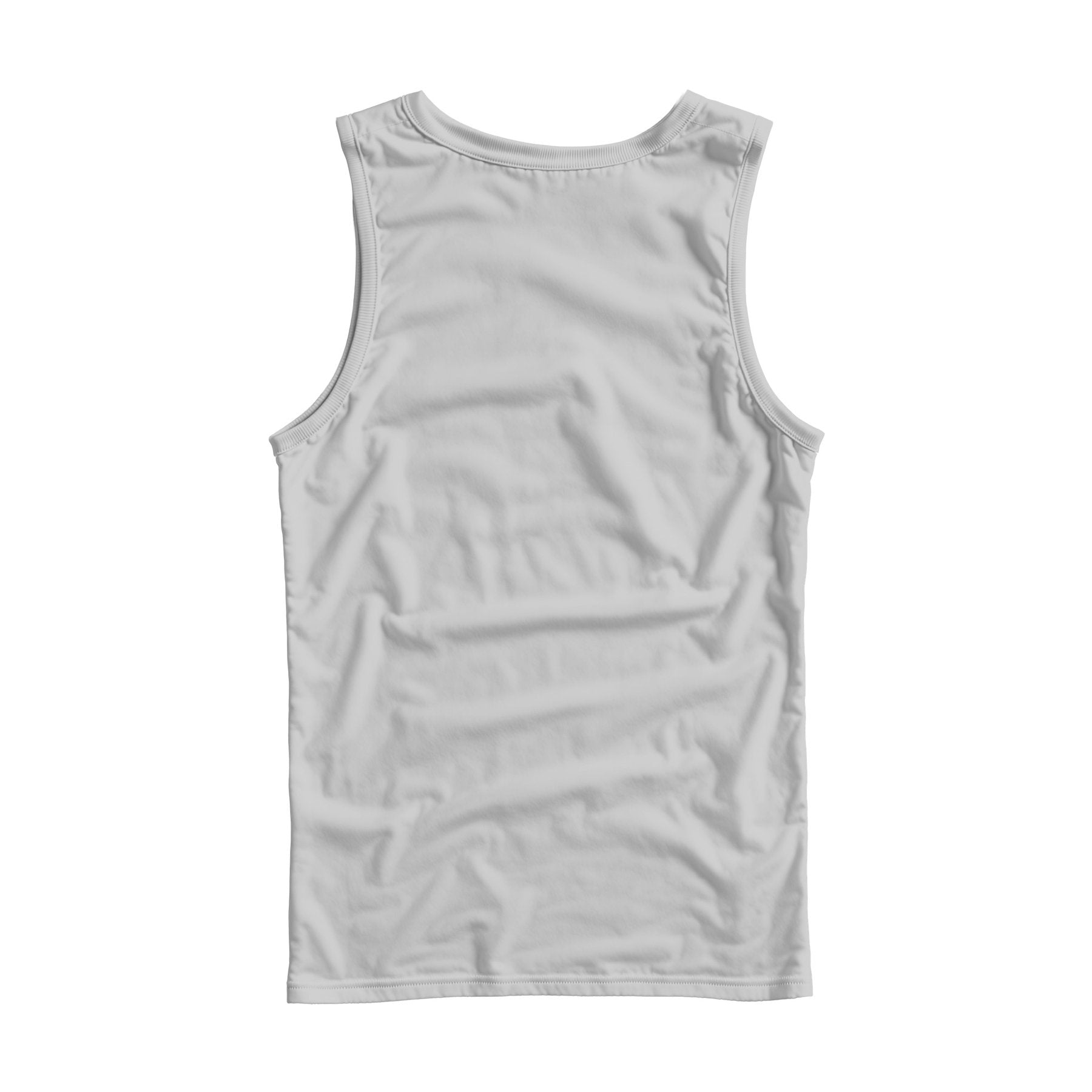 Unisex Tank Mockup | Light Gray Regular Fit Back View | JPG Mockup Download | For POD Sellers Designers Etsy Shops | Commercial Use | MockupBulk