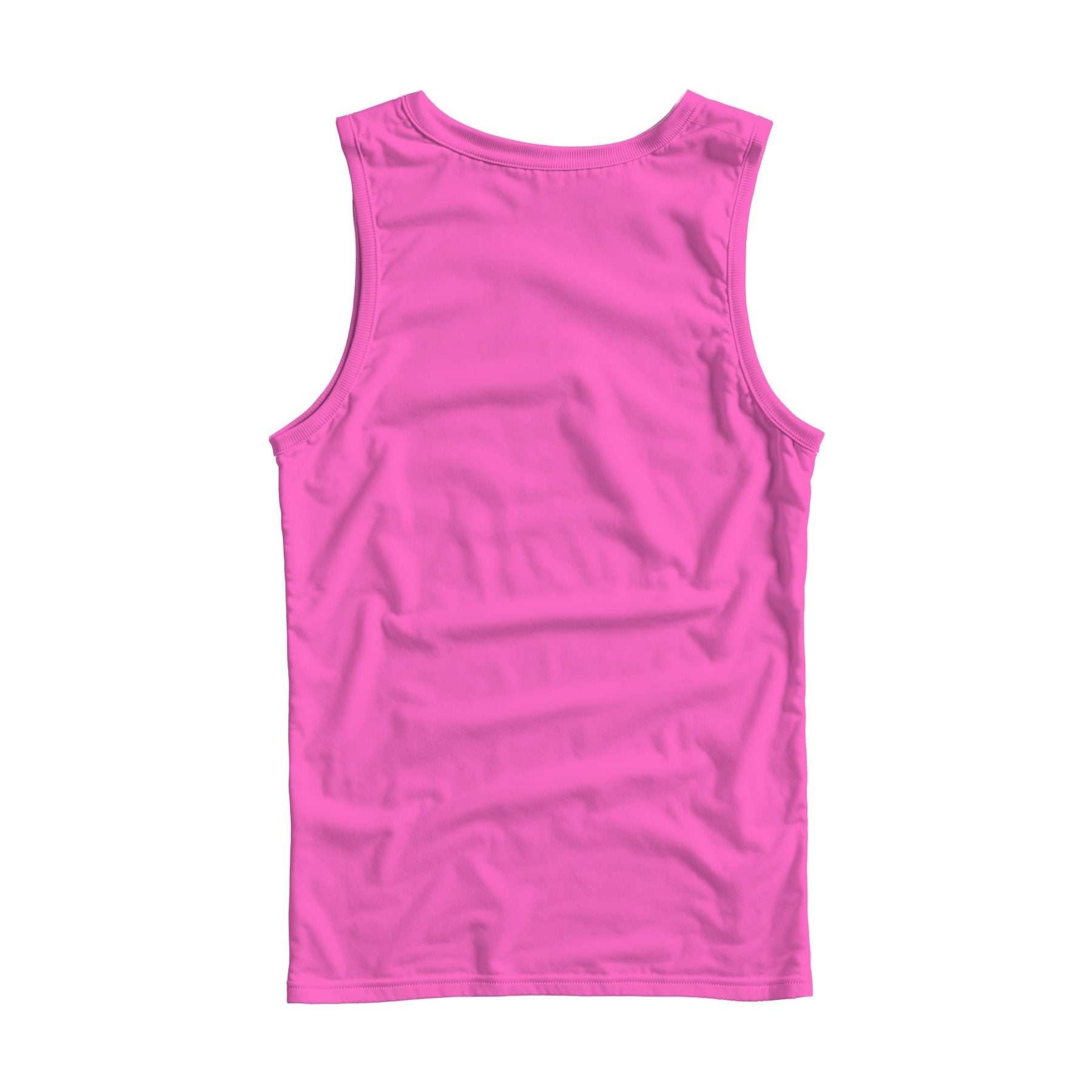 Unisex Tank Mockup | Neon Pink Regular Fit Back View | JPG Digital Download | Etsy Shopify Mockup | Commercial Licence Included | MockupBulk