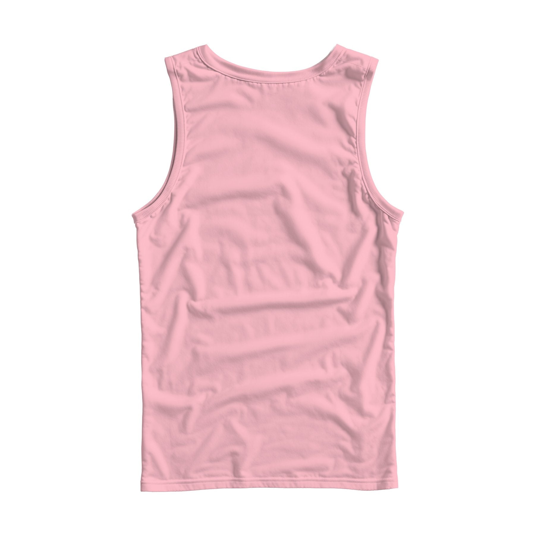 Unisex Tank Mockup | Pink Regular Fit Back View — Shopify Etsy Mockup Template | High-Res JPG | Commercial Use Download | MockupBulk