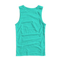 Unisex Tank Mockup | Turquoise Regular Fit Back View | Instant Download JPG Mockup | POD Etsy Redbubble Printful | Commercial Use | MockupBulk