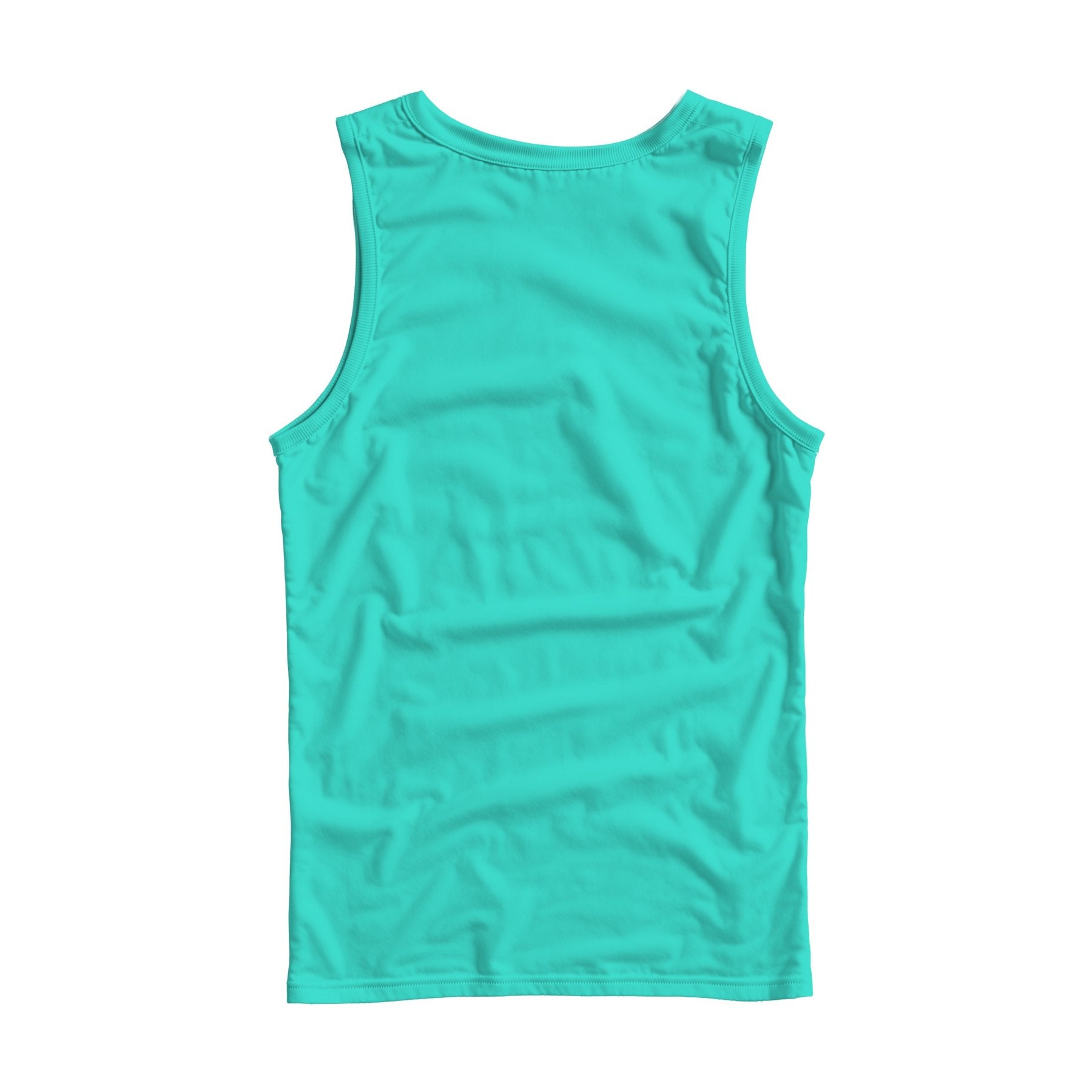 Unisex Tank Mockup | Turquoise Regular Fit Back View | Instant Download JPG Mockup | POD Etsy Redbubble Printful | Commercial Use | MockupBulk