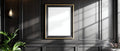 Black & Gold Frame Mockup, Blank Template #012 | Empty Frame Mockup Template | JPG Digital Download | Commercial Licence | bulkmockup Shop