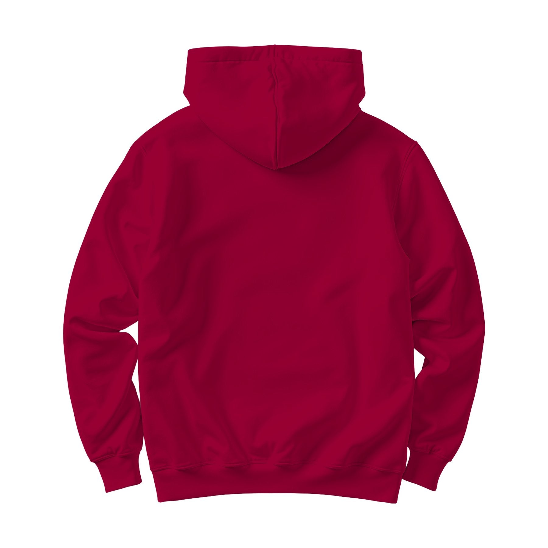 Antique Cherry Red Regular Fit Back View Unisex Hoodie Mockup | Digital Download Mockup | High-Resolution JPG | Commercial Use Included | MockupBulk