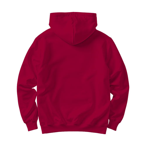 Antique Cherry Red Regular Fit Back View Unisex Hoodie Mockup | Digital Download Mockup | High-Resolution JPG | Commercial Use Included | MockupBulk