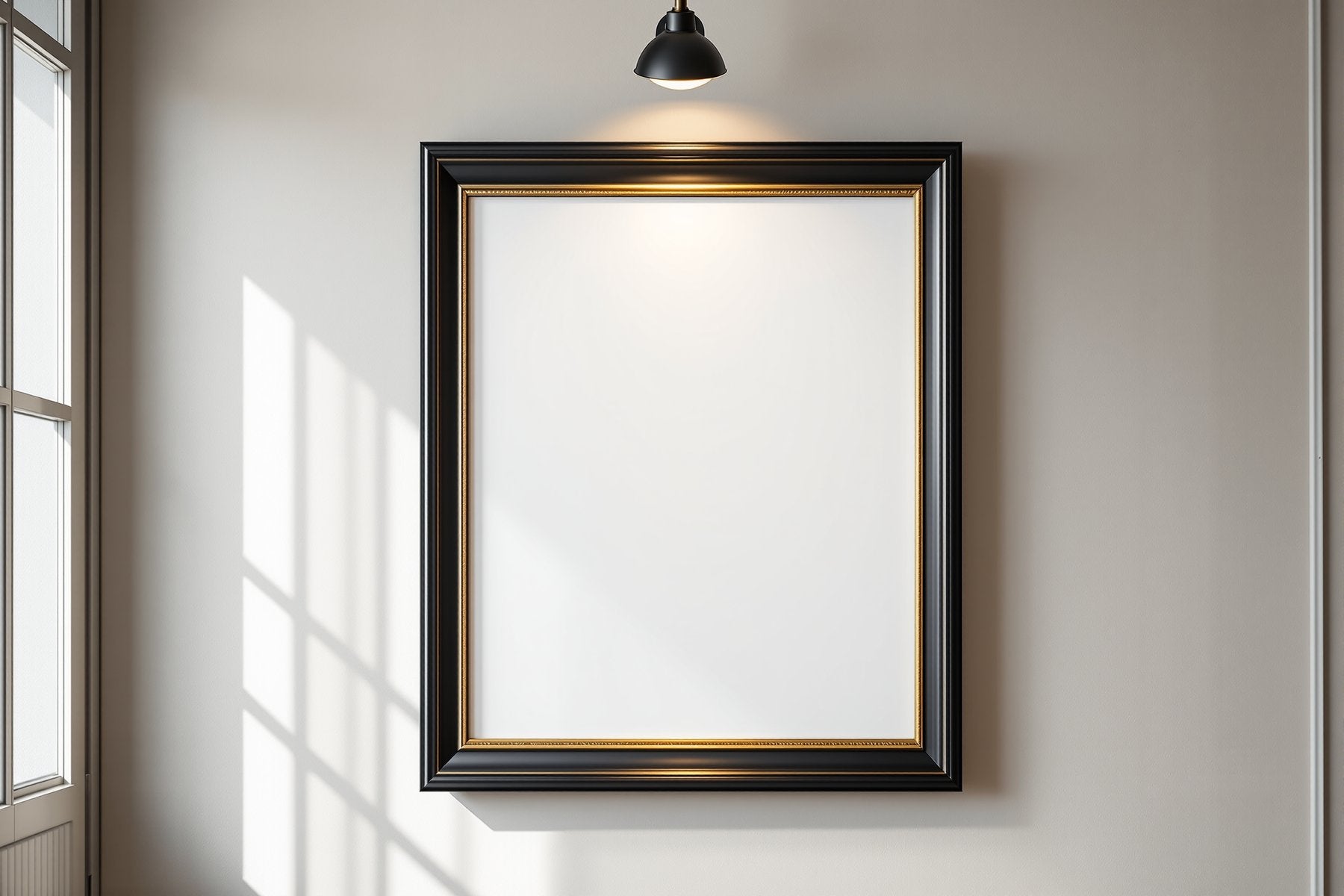 Black & Gold Frame Mockup, Blank Template #017 | Empty Frame Template | bulkmockup High-Res JPG | Commercial Use Included | MockupBulk