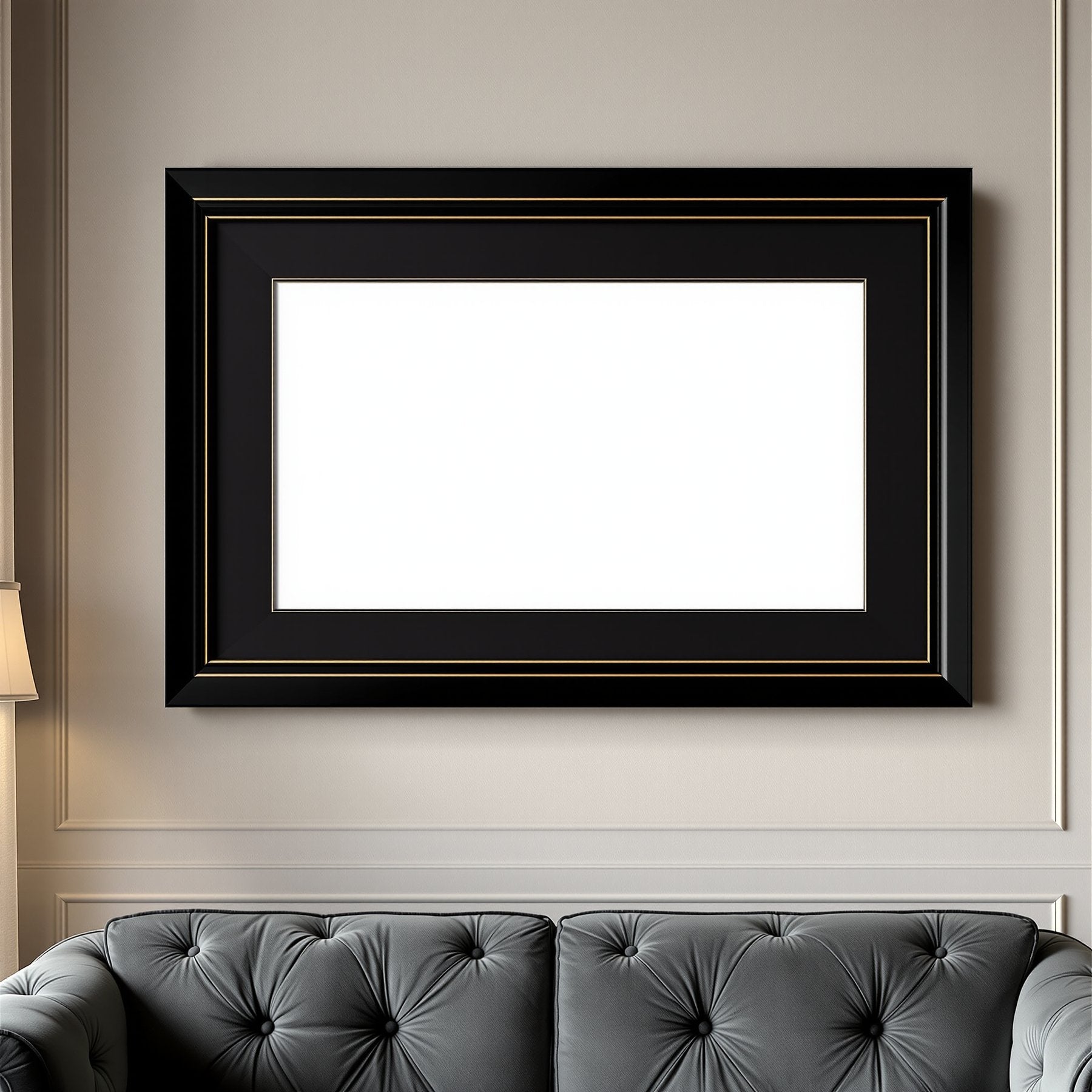 Black & Gold Frame Mockup | Blank Template #019 — Frame Mockup JPG Download | bulkmockup Template | Commercial Licence | MockupBulk