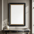 Blank Template #023 Black & Gold Frame Mockup | Frame Template JPG | Instant bulkmockup Download | Commercial Use | MockupBulk