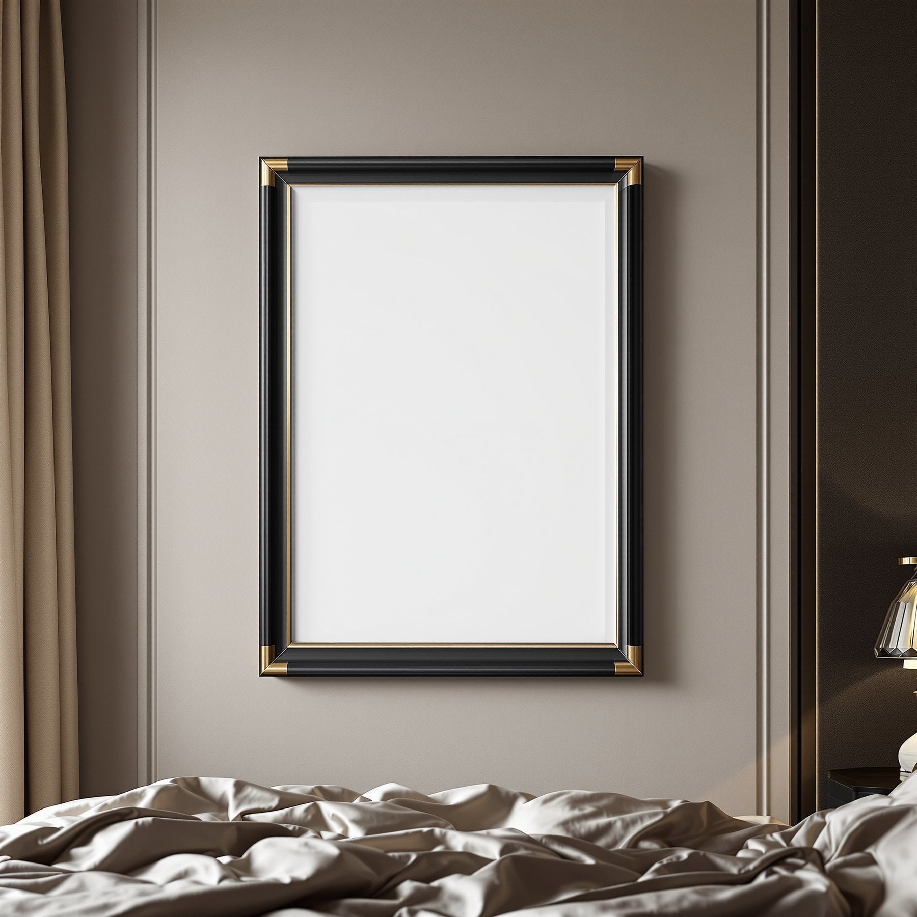 Black & Gold Frame Mockup | Blank Template #030 | Blank Frame Template | High-Res JPG Instant Download | Commercial Use | bulkmockup | MockupBulk