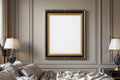 Black & Gold Frame Mockup | Blank Template #037 — Instant bulkmockup Download | Blank Frame JPG Template | Commercial Use | MockupBulk