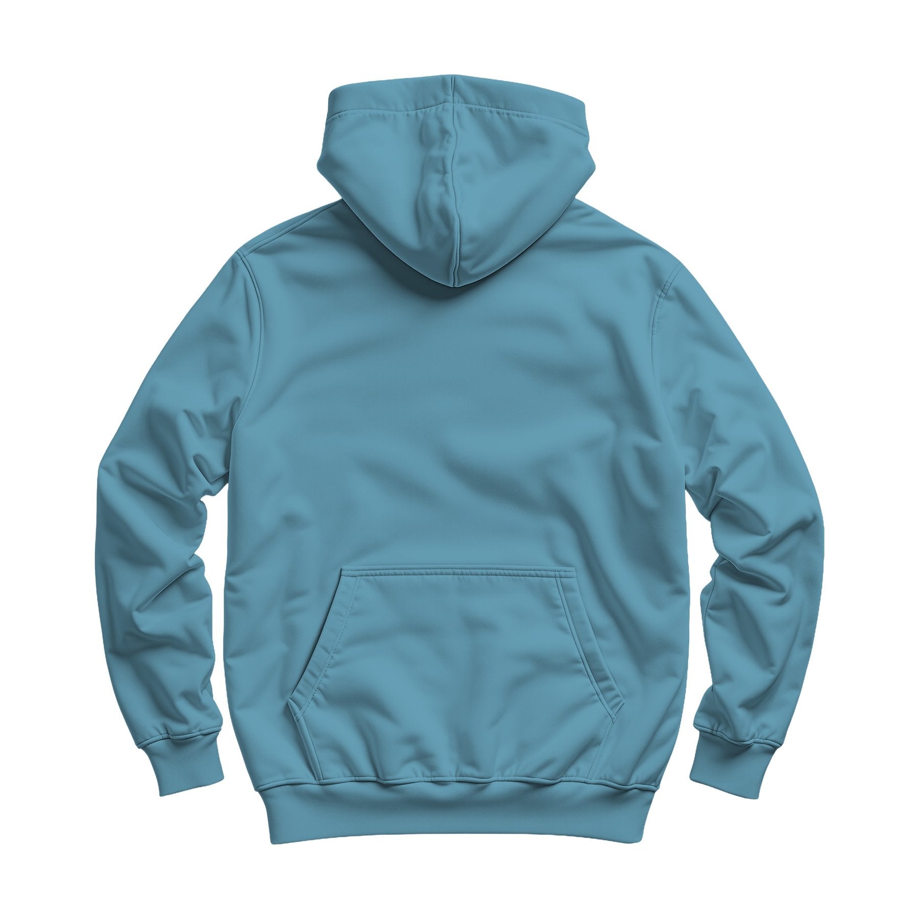 Arctic Blue Regular Fit Back View Unisex Hoodie Mockup | High Resolution JPG | POD Mockup Template | Commercial Use Download | MockupBulk