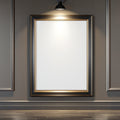 Black & Gold Frame Mockup — Blank Template #044 — Print-on-Demand Frame Mockup | bulkmockup JPG | Commercial Licence | MockupBulk