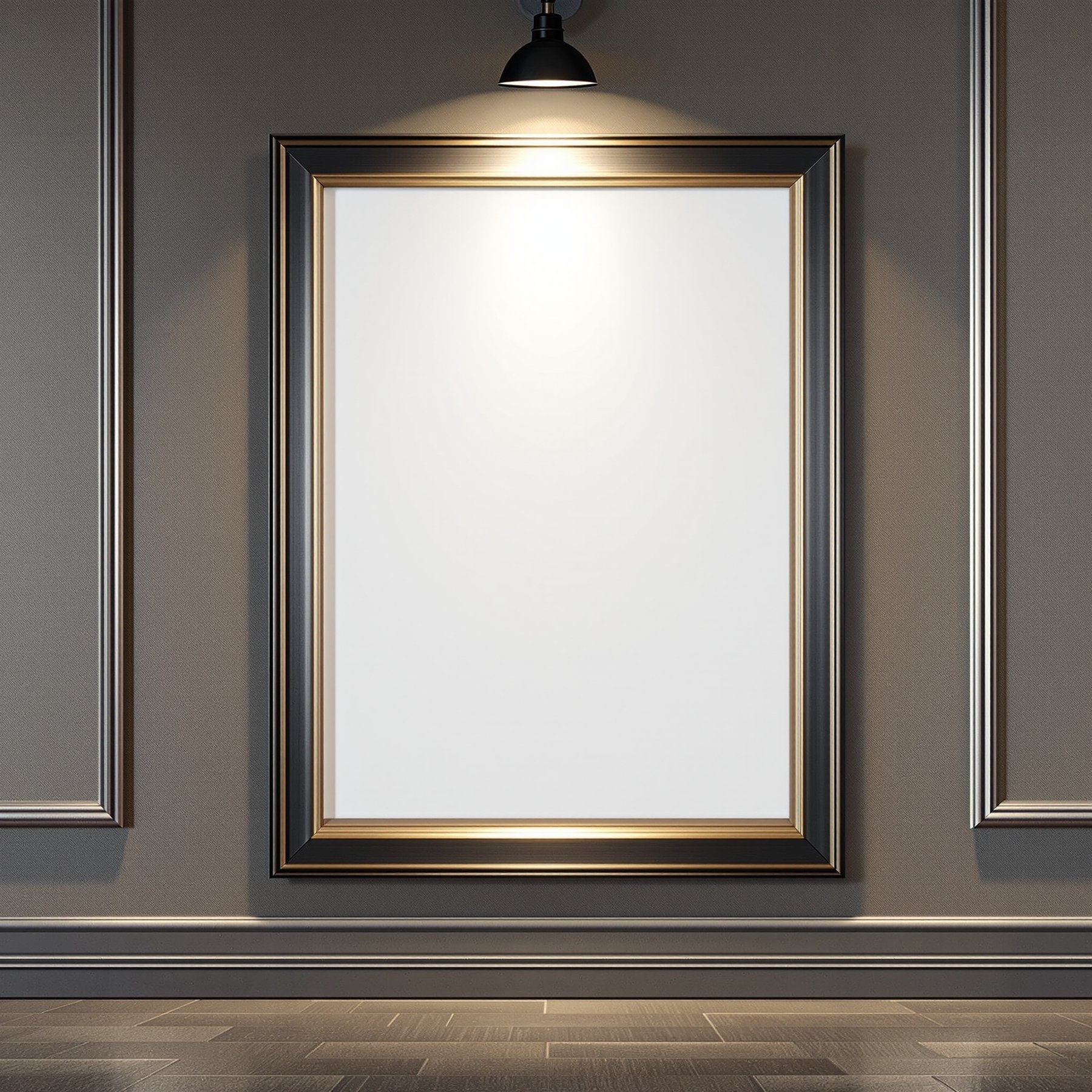 Black & Gold Frame Mockup — Blank Template #044 — Print-on-Demand Frame Mockup | bulkmockup JPG | Commercial Licence | MockupBulk