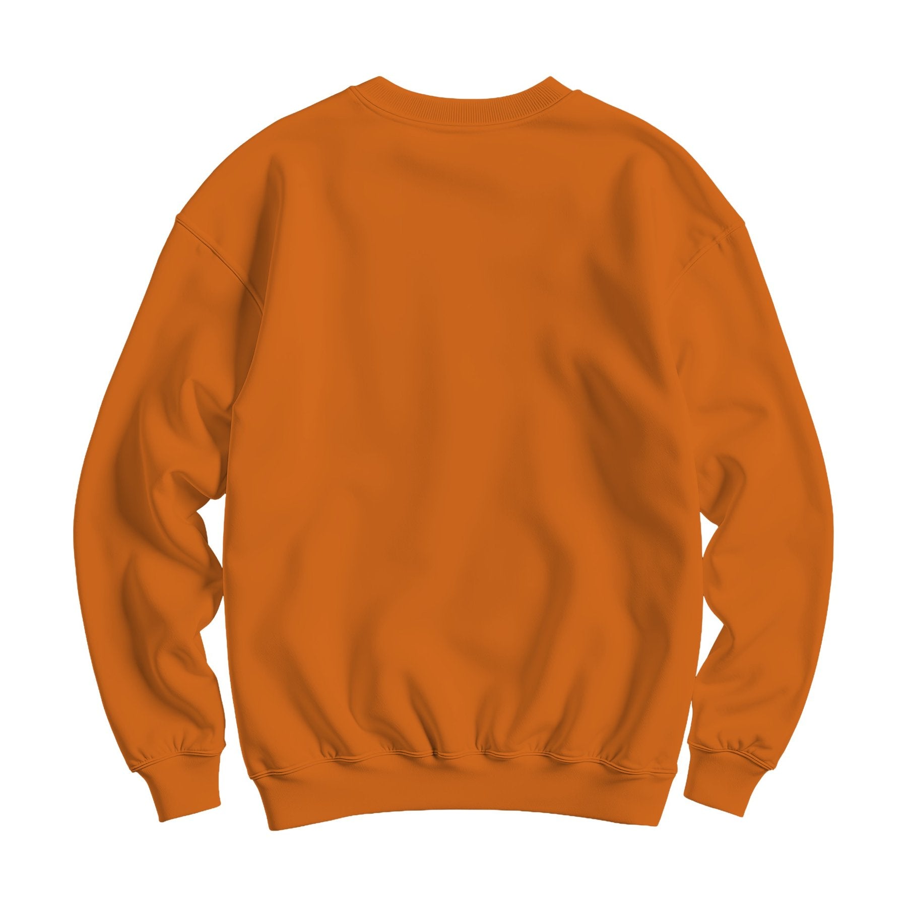 Antique Orange Back View Unisex Sweatshirt Mockup | JPG Mockup Download | For POD Sellers Designers Etsy Shops | Commercial Use | MockupBulk
