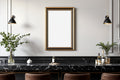 Black & Gold Frame Mockup | Blank Template #047 — Frame Mockup JPG Download | bulkmockup Template | Commercial Licence | MockupBulk