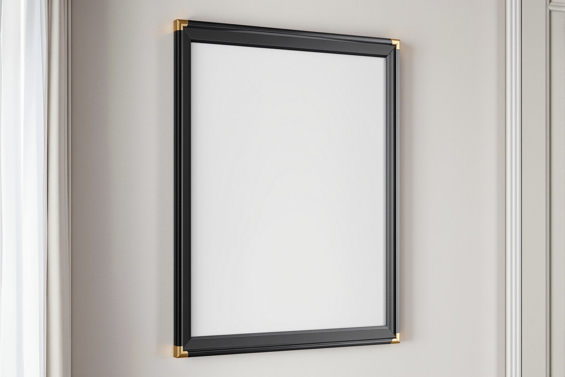 Black & Gold Frame Mockup, Blank Template #049 | Frame Template JPG | Instant bulkmockup Download | Commercial Use | MockupBulk